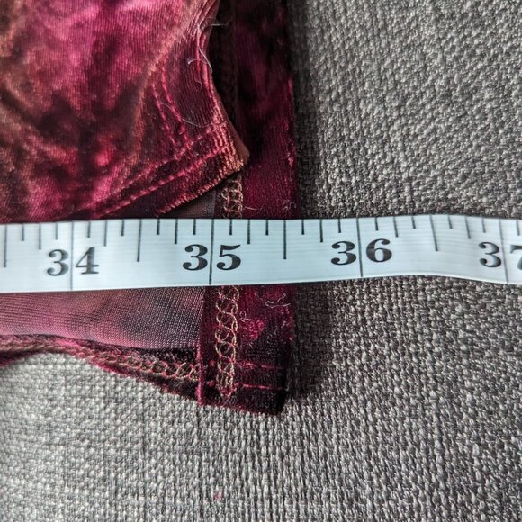 Rare Michelle Uberreste Crushed Velvet / Velour Long Sleeve Dress - Picture 9 of 9